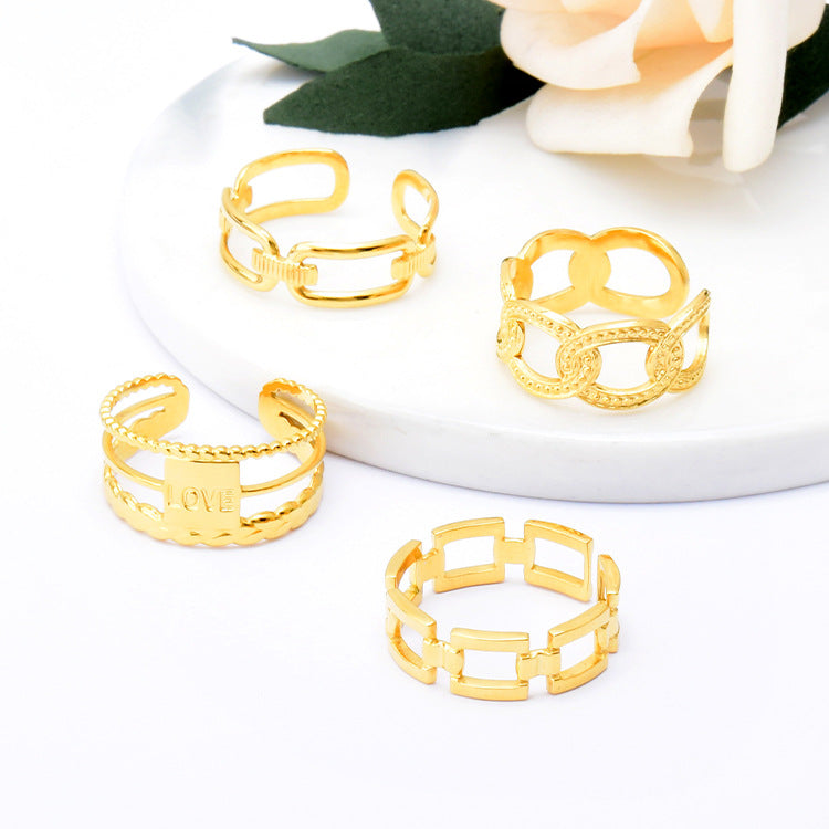Aurea Wide Adjustable Ring
