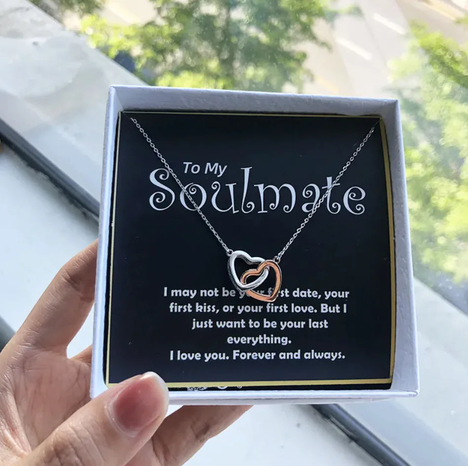 Dual Heart Silver Pendant