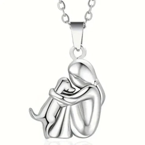 Puppy hug necklace