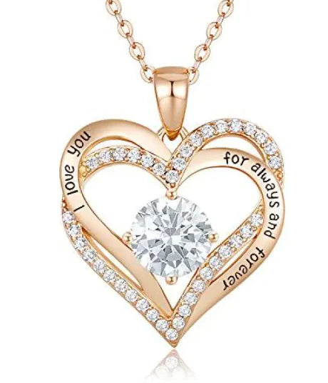 Diamond heart elegance necklace