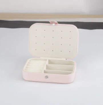 Compact Travel Jewelry Box for Earrings and Rings