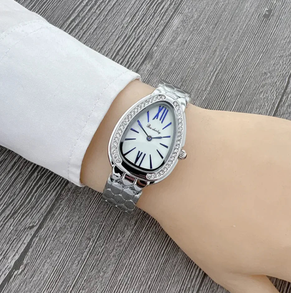 Women's Elegant Quartz Watch with Steel Belt