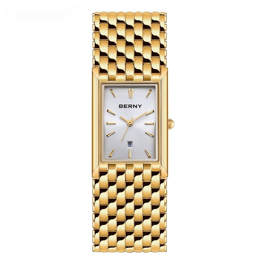 Ultra-Thin Rectangular Quartz Watch