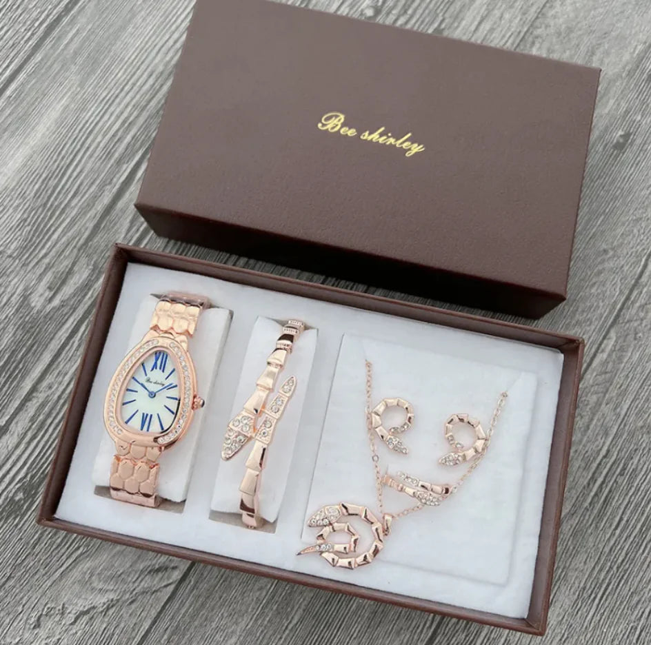 Women's Elegant Quartz Watch with Steel Belt