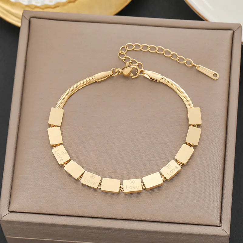 Stylish Minimalist Titanium Steel Bracelets for Women