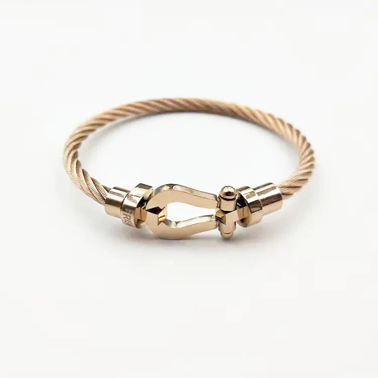 Horseshoe Magnetic Stainless Steel Wire Bracelet