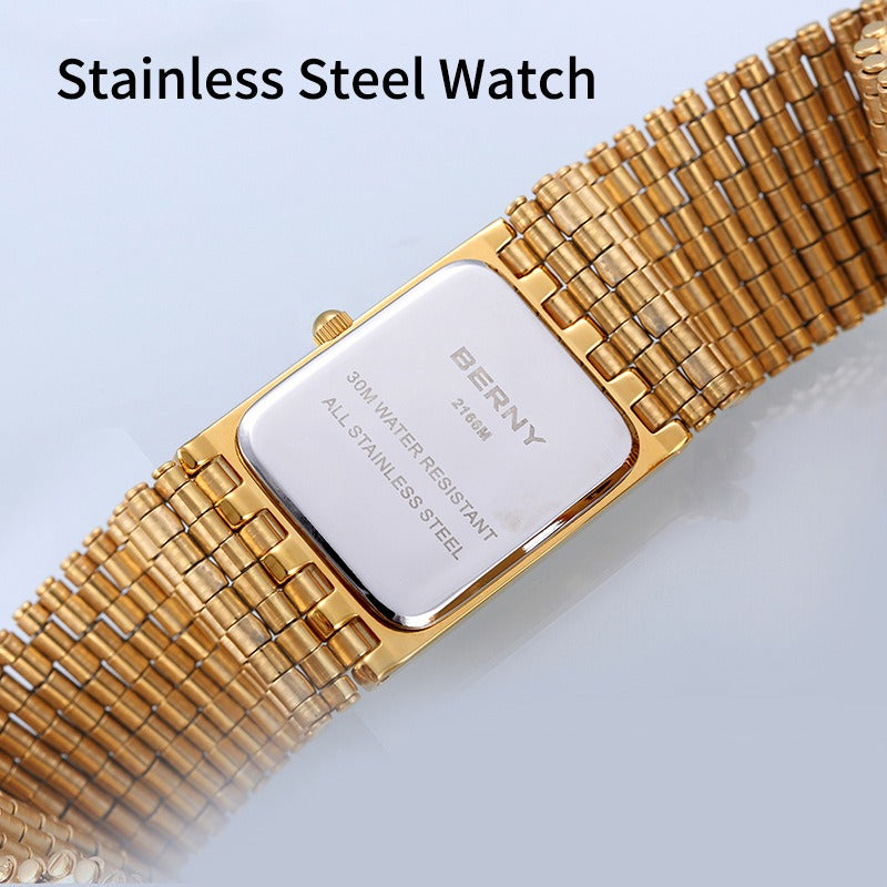 Ultra-Thin Rectangular Quartz Watch