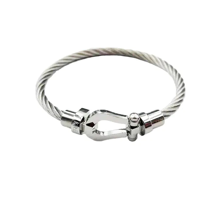 Horseshoe Magnetic Stainless Steel Wire Bracelet