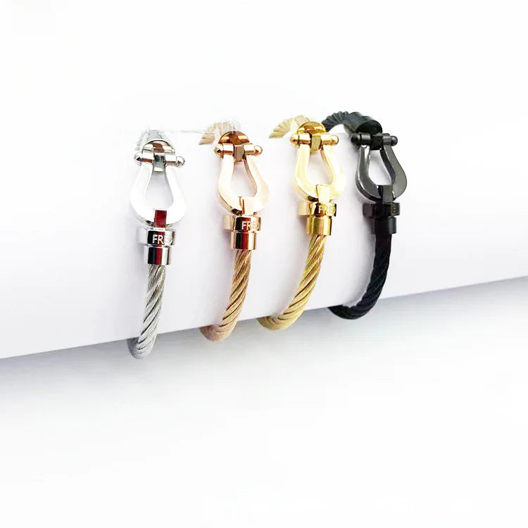 Horseshoe Magnetic Stainless Steel Wire Bracelet