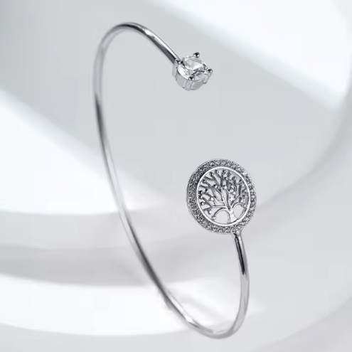 Eternal tree charm bracelet