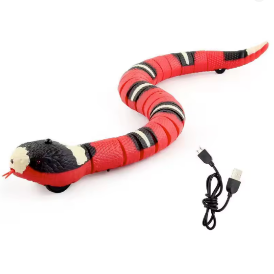 USB Charging Interactive Snake Toy for Cats