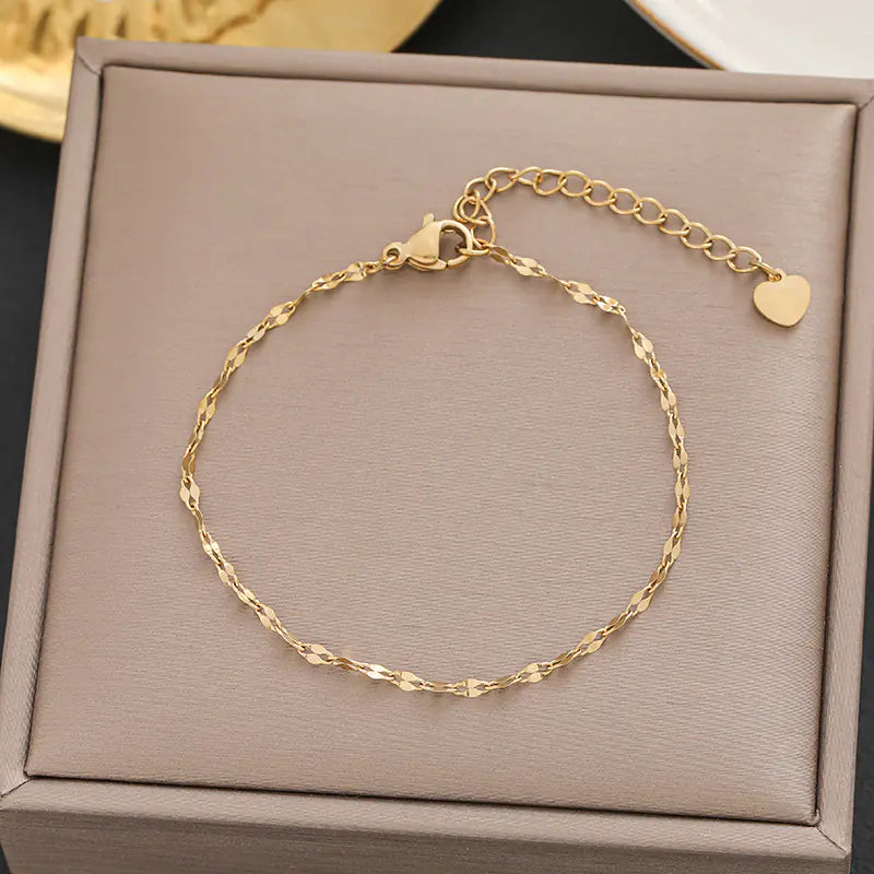 Stylish Minimalist Titanium Steel Bracelets for Women