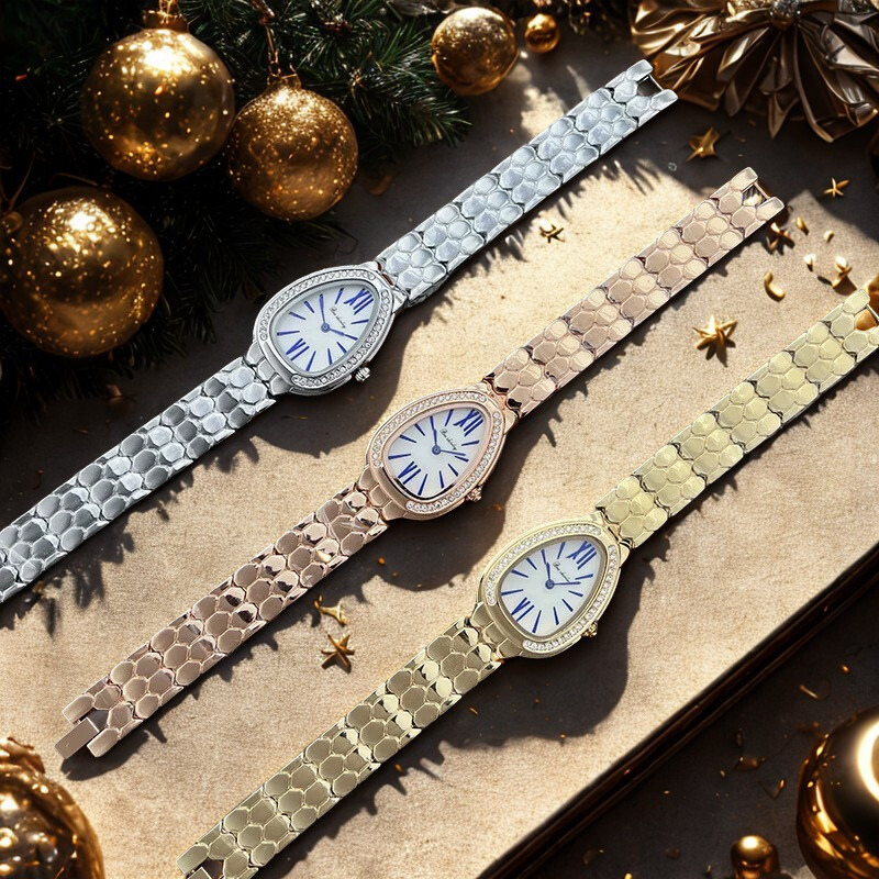 Women's Elegant Quartz Watch with Steel Belt