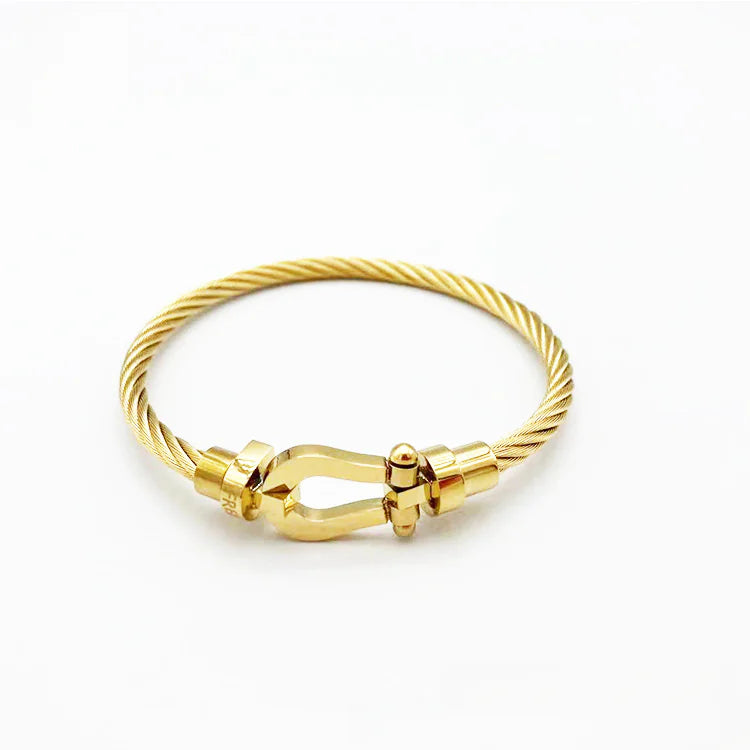 Horseshoe Magnetic Stainless Steel Wire Bracelet