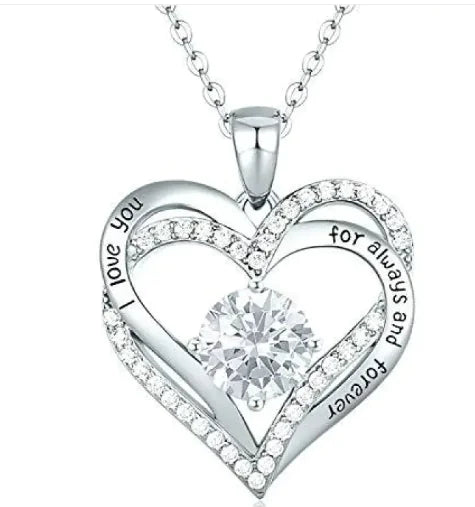 Diamond heart elegance necklace
