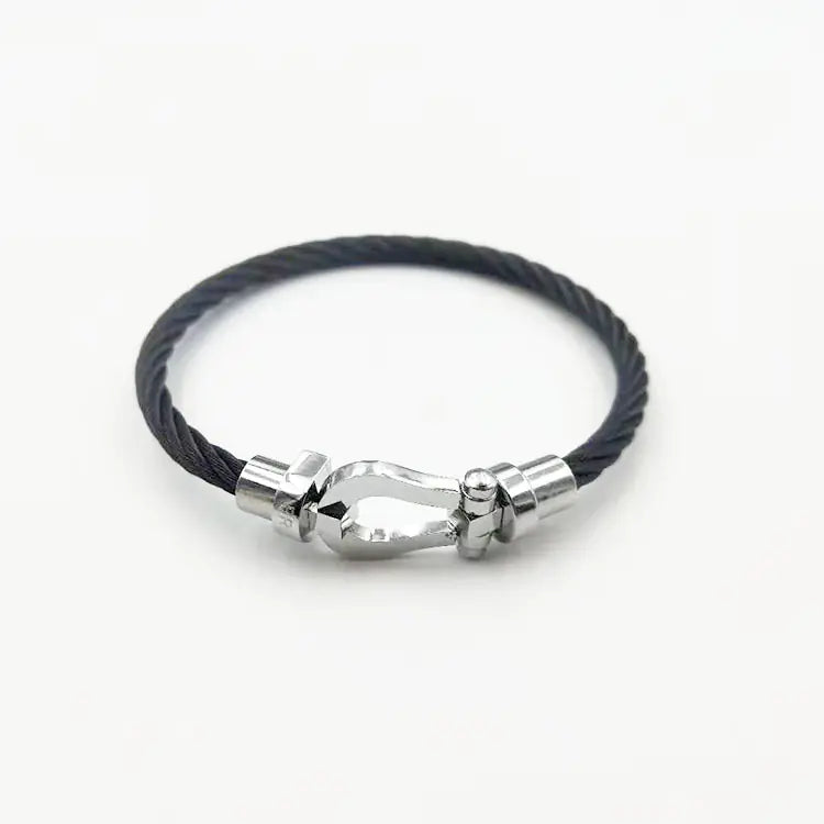 Horseshoe Magnetic Stainless Steel Wire Bracelet