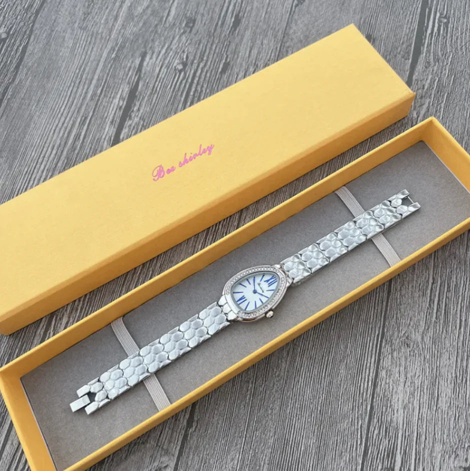 Women's Elegant Quartz Watch with Steel Belt
