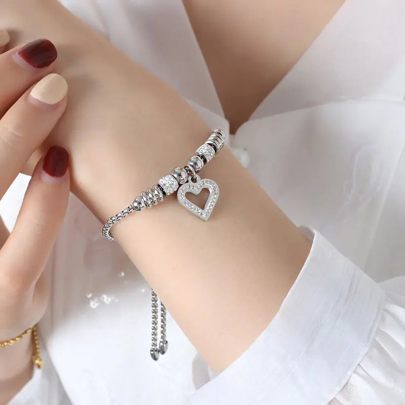 Timeless Heart Charm Bracelet