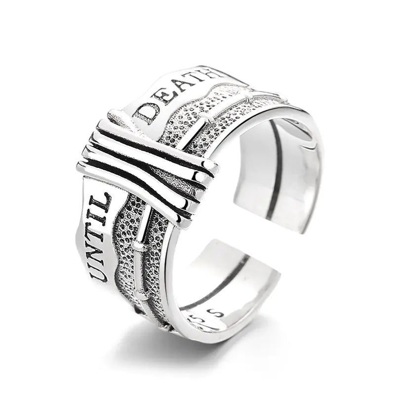 S925 Vintage Silver Charm Ring