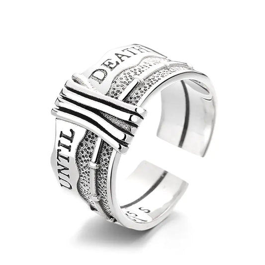 S925 Vintage Silver Charm Ring