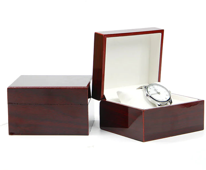 Elegant Red Wooden Box