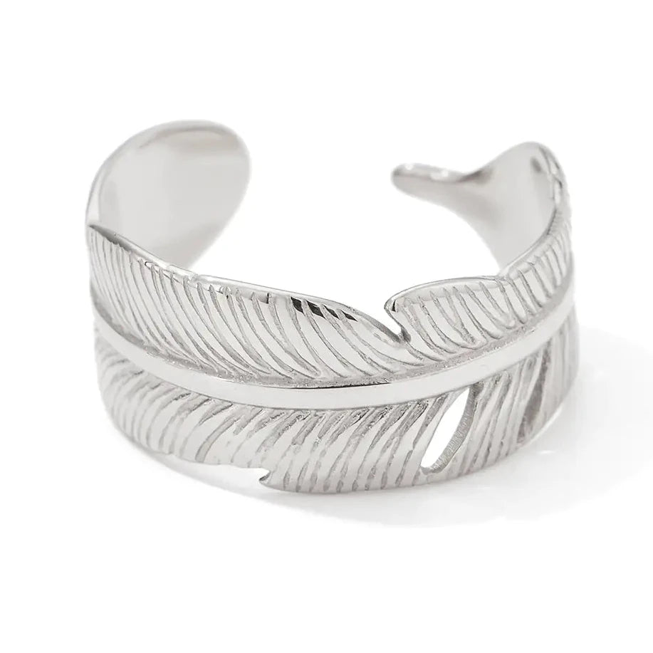 Feather Bracelet & Ring Set