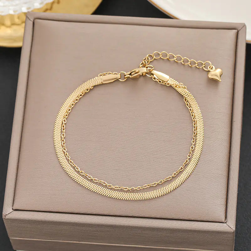 Stylish Minimalist Titanium Steel Bracelets for Women