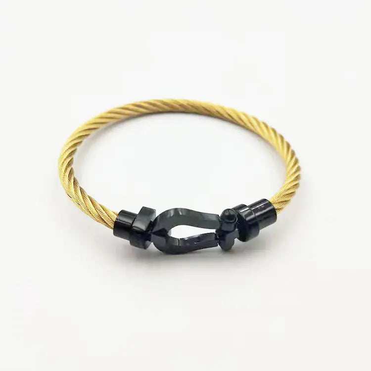 Horseshoe Magnetic Stainless Steel Wire Bracelet