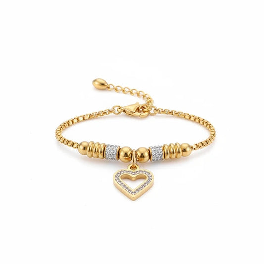 Timeless Heart Charm Bracelet