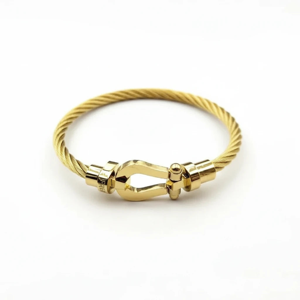 Horseshoe Magnetic Stainless Steel Wire Bracelet