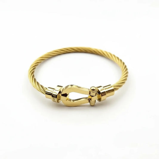Horseshoe Magnetic Stainless Steel Wire Bracelet