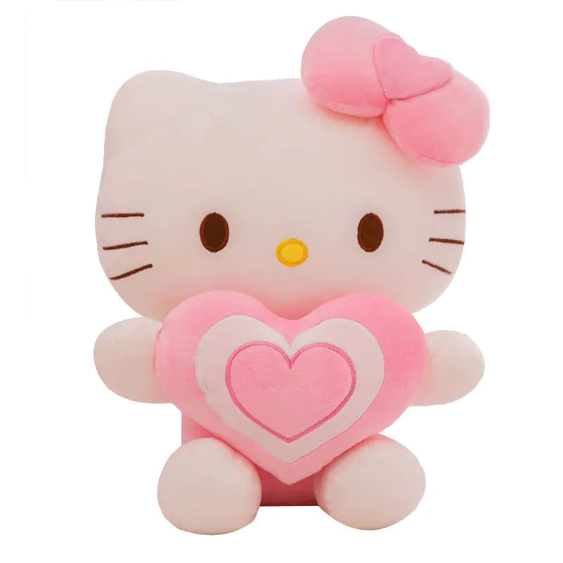 Cute Pink Heart Cat Plush Doll