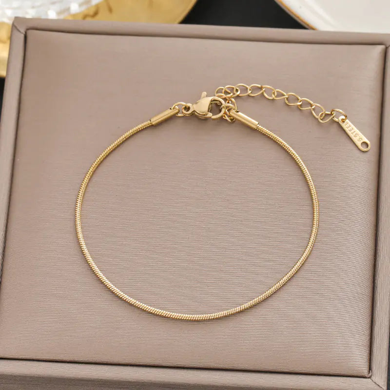 Stylish Minimalist Titanium Steel Bracelets for Women