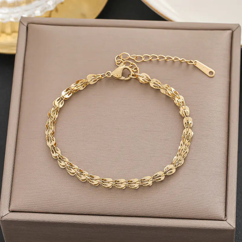 Stylish Minimalist Titanium Steel Bracelets for Women