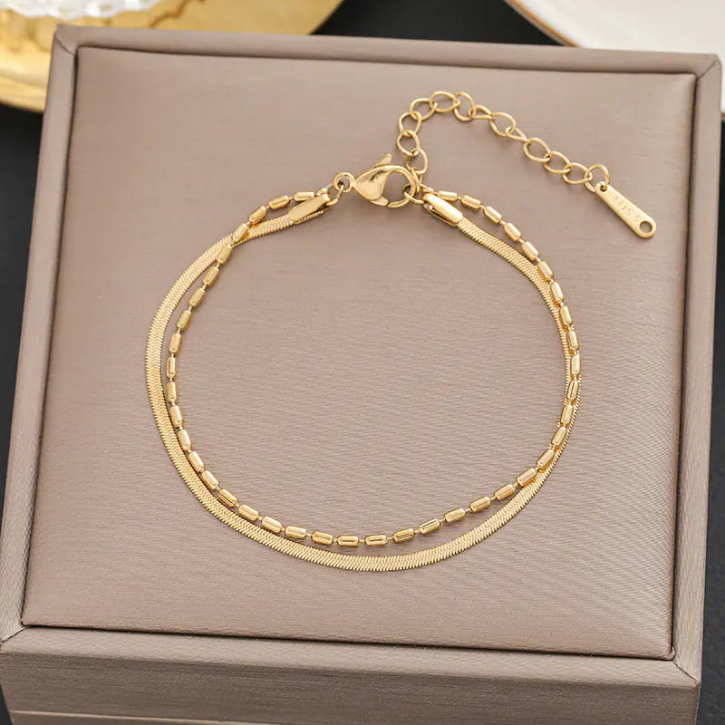 Stylish Minimalist Titanium Steel Bracelets for Women