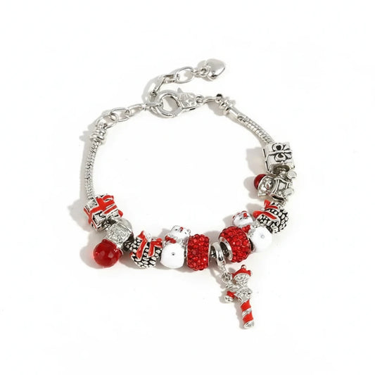 Christmas Snowflake Bells Charm Bracelet for Kids