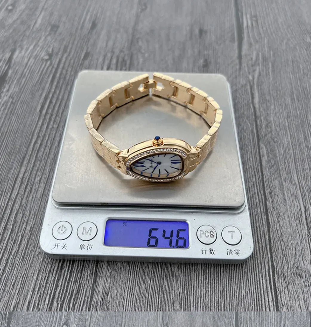 Women's Elegant Quartz Watch with Steel Belt