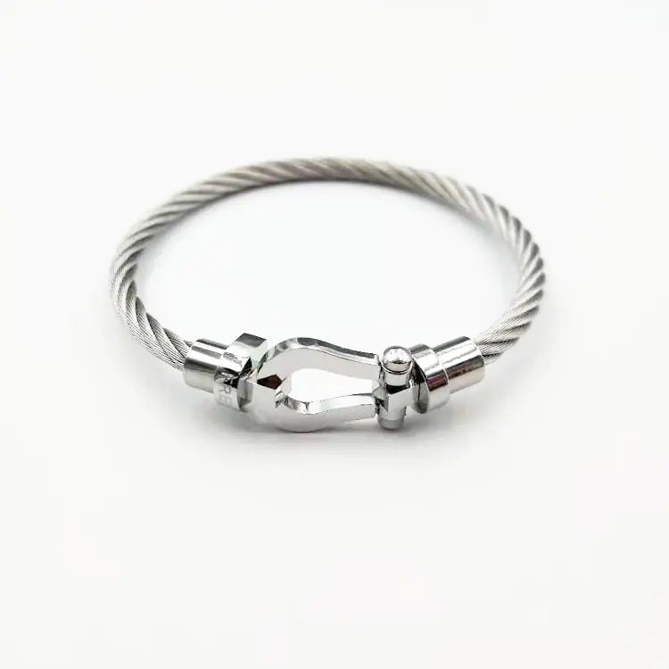 Horseshoe Magnetic Stainless Steel Wire Bracelet