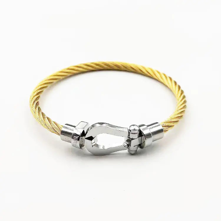 Horseshoe Magnetic Stainless Steel Wire Bracelet