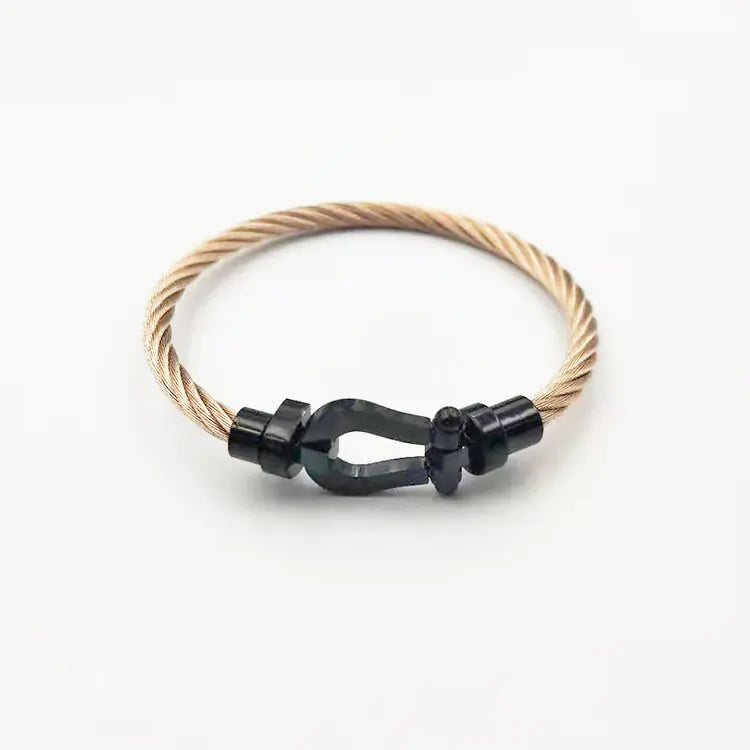 Horseshoe Magnetic Stainless Steel Wire Bracelet
