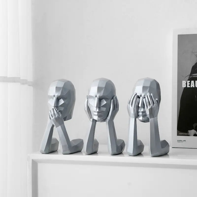 Abstract Art Figure Decoration for Modern Home Office