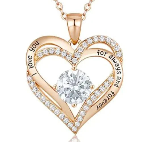 Diamond heart elegance necklace