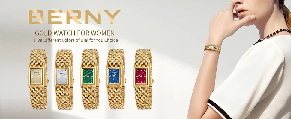 Ultra-Thin Rectangular Quartz Watch