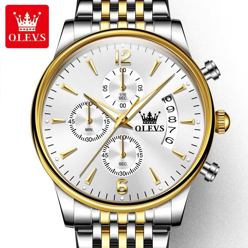 OLEVS Men's Multifunctional Quartz Sport Watch