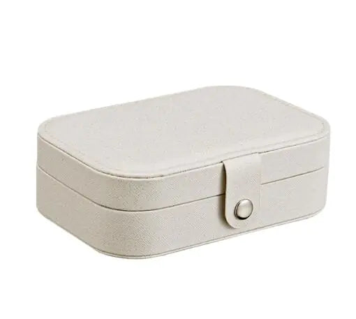 Compact Travel Jewelry Box for Earrings and Rings