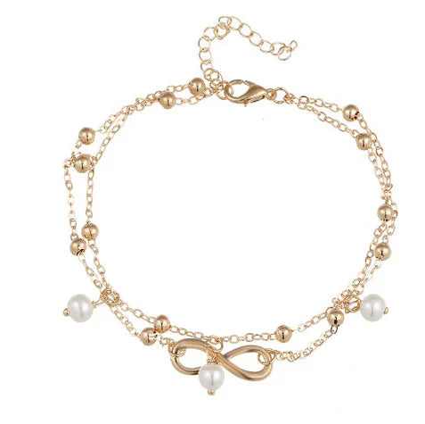 Lucky 8 Pearl Jewelry - Pearl Anklet