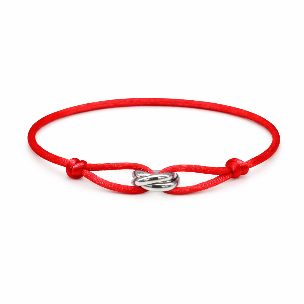 Handwoven Stainless Steel Couple Bracelet