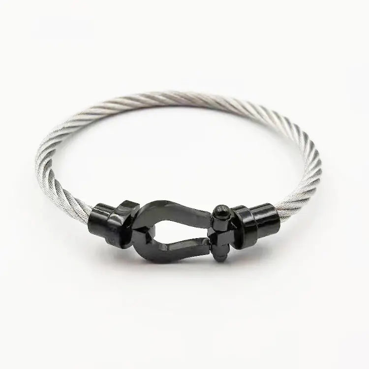 Horseshoe Magnetic Stainless Steel Wire Bracelet