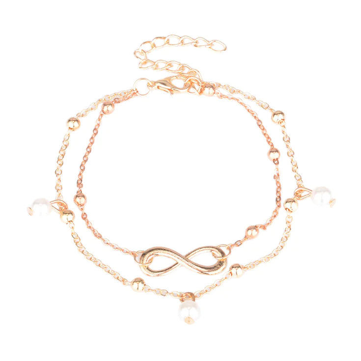 Lucky 8 Pearl Jewelry - Pearl Anklet