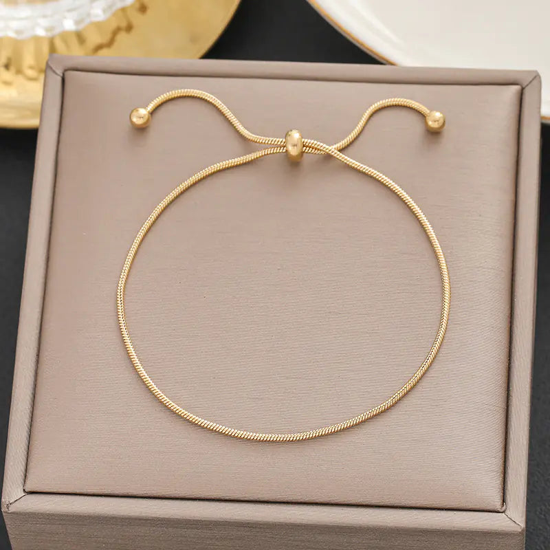 Stylish Minimalist Titanium Steel Bracelets for Women